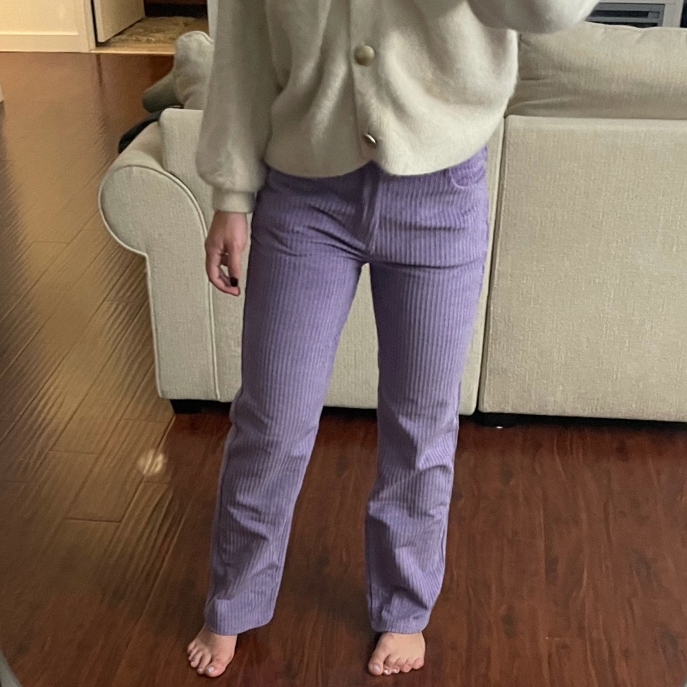 Verge Girl straight leg corduroy pants